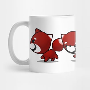 Red Tail Panda walking Mug